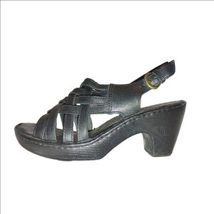 Born Leather Strappy Sandals Size 8